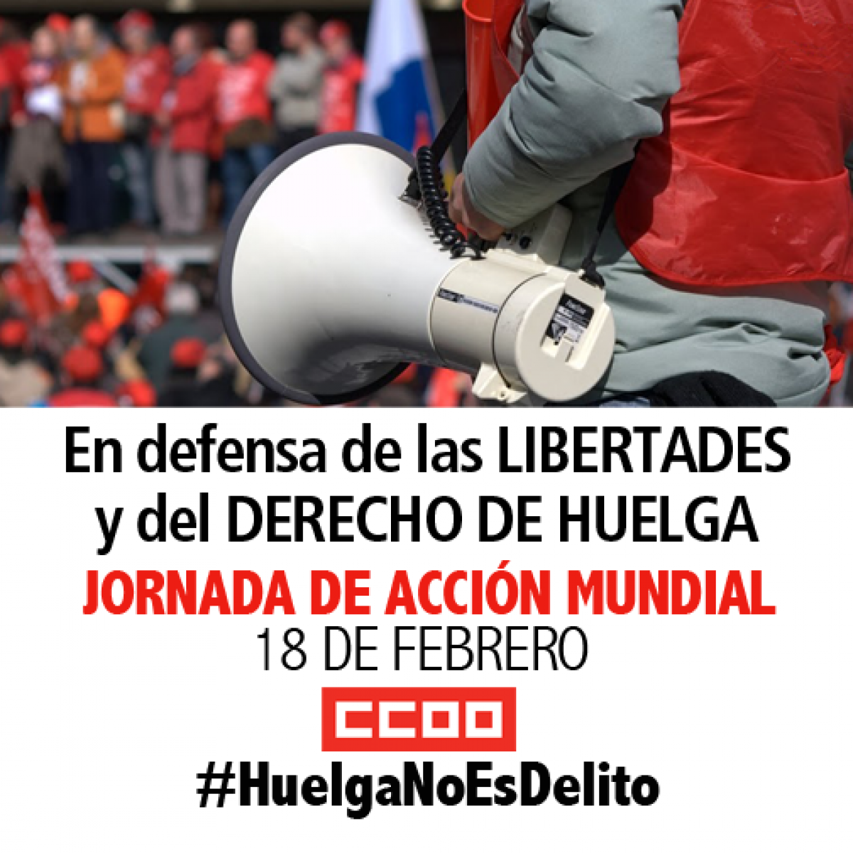 Redes 18 de febrero #HuelgaNoEsDelito