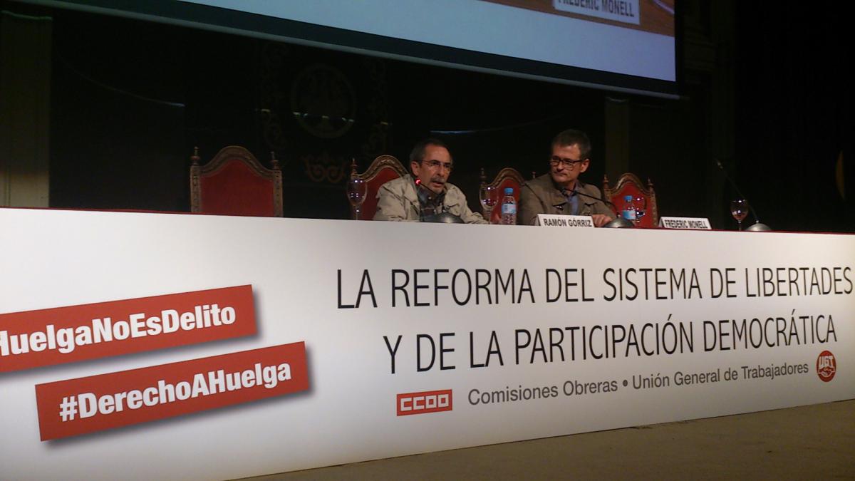 Ramón Gorriz presenta "La reforma del sistema de libertades y de la participación democrática"